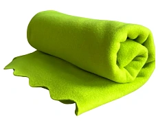 Уютный плед Плед флисовый, Лаймовый Зеленый